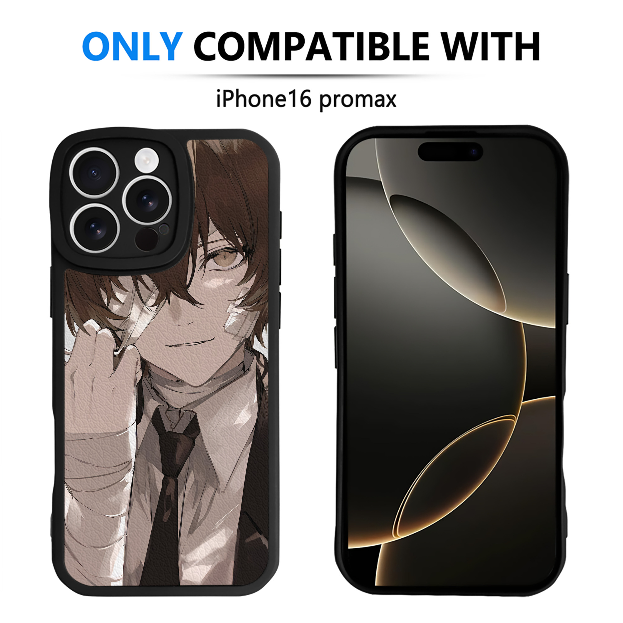 （画像用） 文豪ストレイドッグス Bungo Stray Dogs 【iPhone 16シリーズ対応】シリコンスマホケース（レザー調） 材質：シリコン